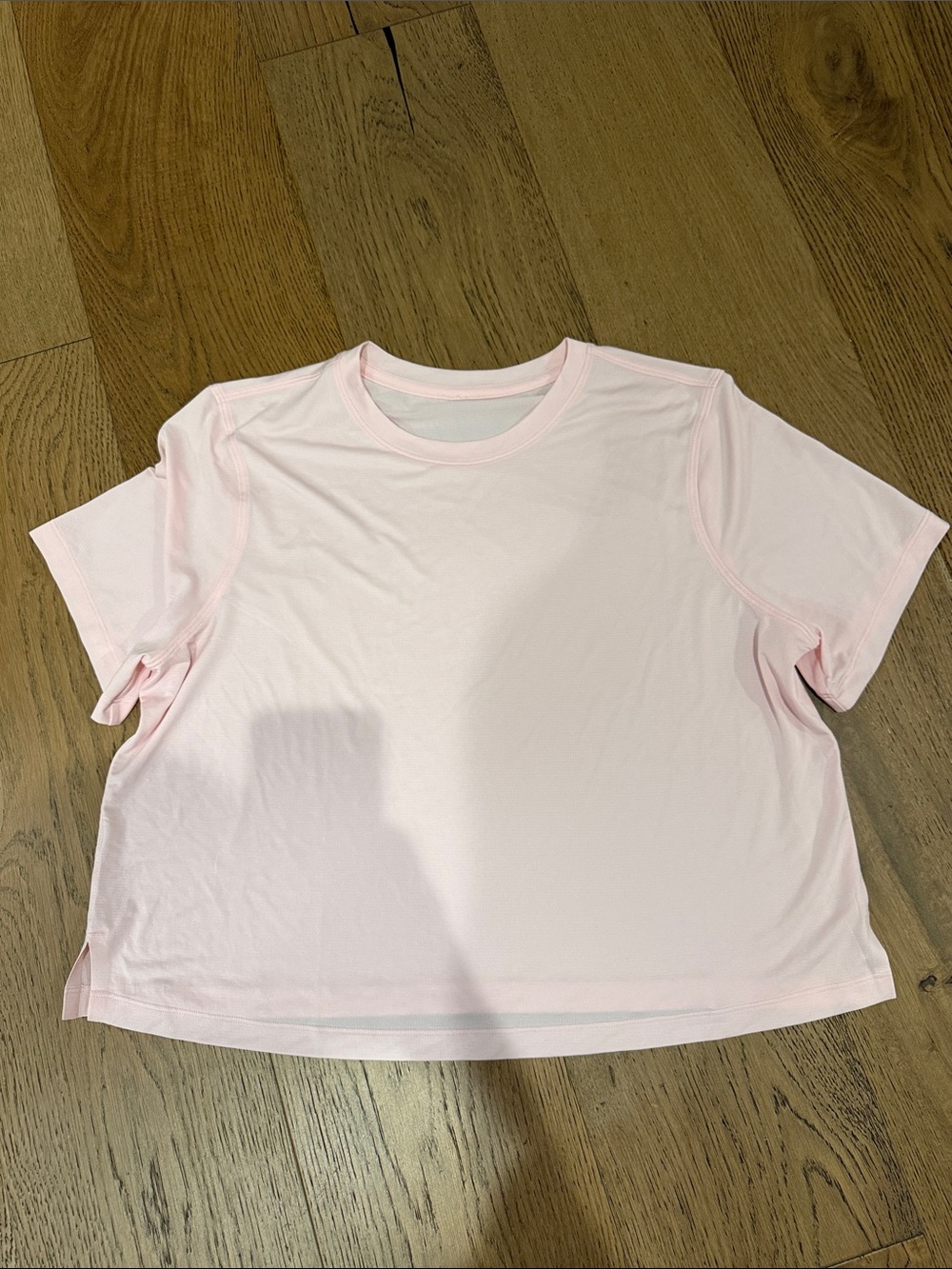 lululemon athletica Pale Pink Short Sleeve Crew Tee